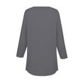 thumbnail image 4 of ZHENHONG Womens V Neck T Shirts, 3/4 Length Sleeve Womens Tops 2025 Spring Casual Tunic T Shirts Womens Tops Going Out Tops, 4 of 5