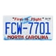 thumbnail image 1 of Placa Metal Vintage Carolina Del Norte Pintura Hierro Rectangular Pared 30 X 15 Cm, 1 of 9