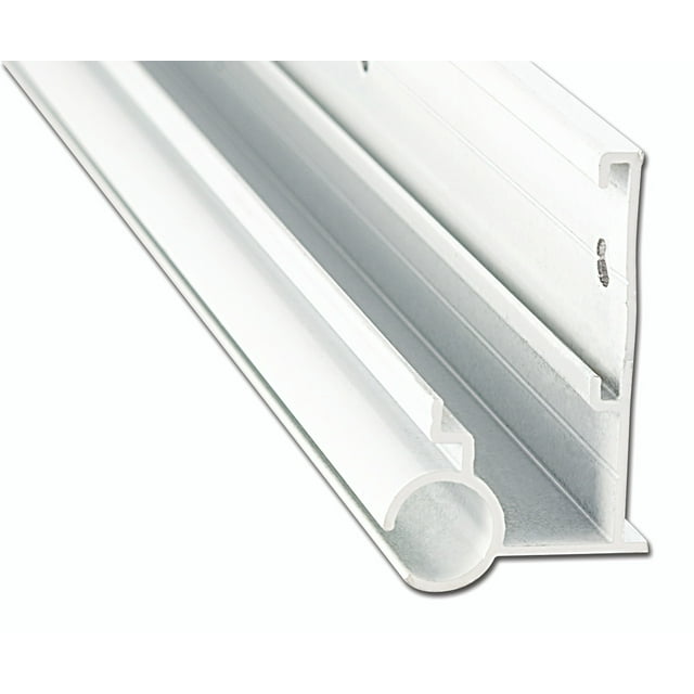 AP Awning Rail 021-56301-16 With Insert Gutter Rail; Aluminum; Polar White