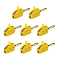 thumbnail image 2 of 8 piezas de conectores tipo banano de corriente alta de 4mm para conexión rápida bañados en oro Terminal de 32A, 2 of 8