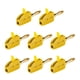 thumbnail image 2 of 8 piezas de conectores tipo banano de corriente alta de 4mm para conexión rápida bañados en oro Terminal de 32A, 2 of 8