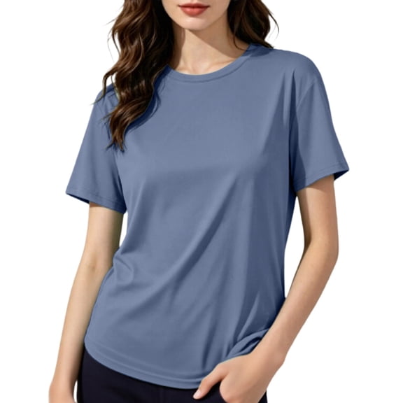 Short Sleeve Tops for Women Breathable Mesh Short Sleeve T Shirt, Loose Summer Top Oversized Tshirts for Women 1 PC