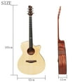 thumbnail image 3 of 41-inch Acoustic Guitar For Beginner Folk Guitar With Wrench Wipe Cloth Musical Instrument Accessories, 3 of 9