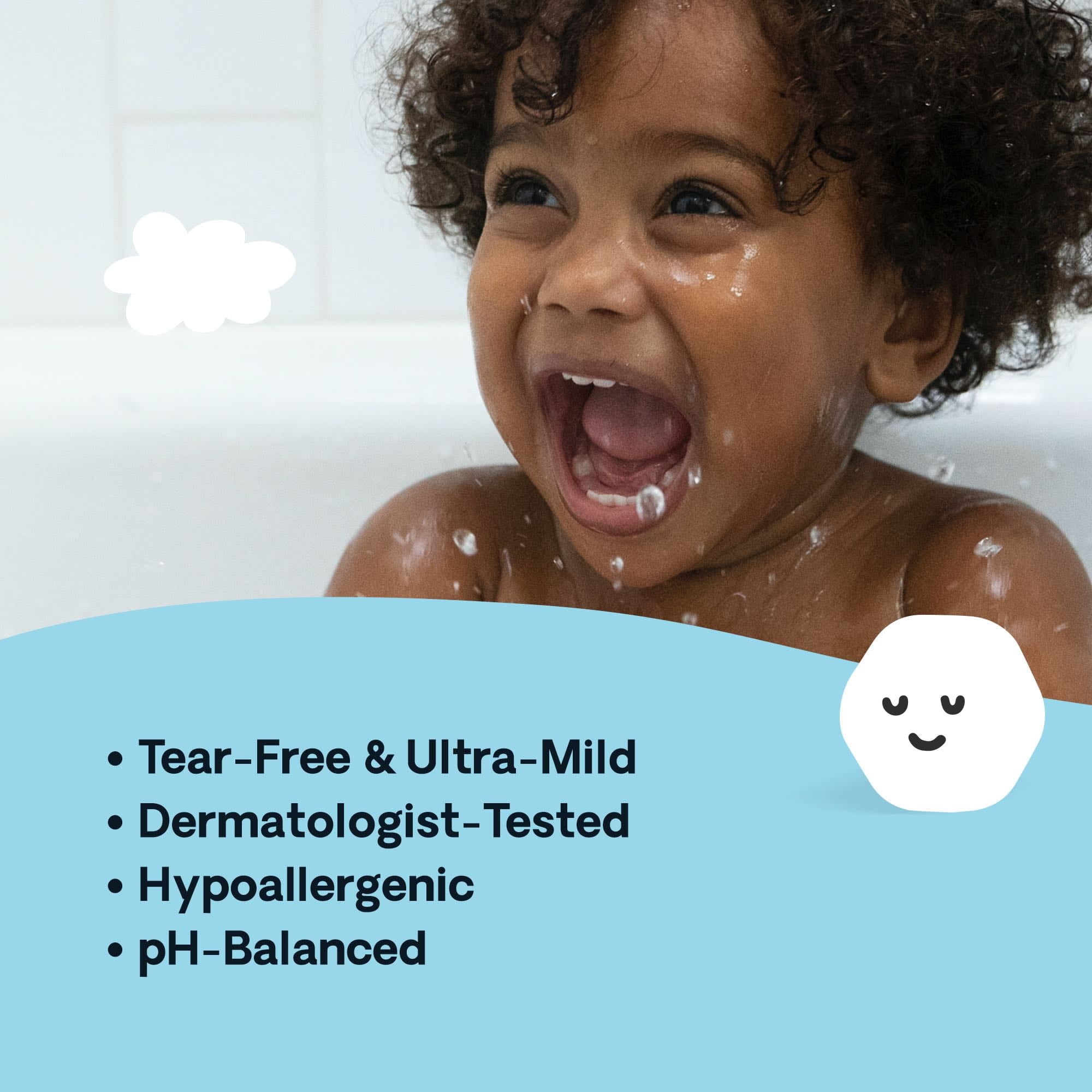 Hello Bello Fragrance Free Bubble Bath, Tear-Free Baby Bath for All Skin Types, 10 fl oz