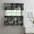 thumbnail image 2 of Country Floral Print Curtains 24 Inch - 3 Panel Vintage Farmhouse Set with Bohemian Botanicals, Rod Pocket for Rustic Decor, 2 of 6