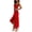 Scarlet, variant on Women's High Low Ruffled Hem Midi Cami Dress with Slit Flowy Fit 100% Polyester Easy Care Machine Wash for Summer