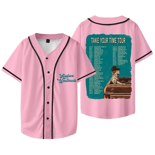 Hudson Westbrook Take Your Time Tour Dates Chaqueta de béisbol Camiseta Verano Unisex Camisetas de manga corta,Style 8,S
