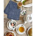 thumbnail image 3 of Navy Blue Kitchen Dish Towels for Drying Dishes Set of 3, Farmhouse Vintage Blue Solid Color Modern Waffle Weave Microfiber Hand Tea Bathroom Towels Quick Dry & Absorbent Towel 15.7x23.6, 3 of 7