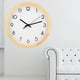 thumbnail image 3 of Reloj grande de pared de madera maciza, silencioso y sencillo, colgante, para el hogar, oficina y dormitorio (sin esfera), 3 of 8