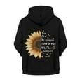 thumbnail image 6 of DISNIMO Sunflower Hoodie for Girls 6 to 7 Zippered Hoodies for Kids Black Hooded Sweatshirt Children Sweatshirts with Hoodies Jacket for Boys Hoodie Jackets Girls Fall Clothes Juniors Hoodie Soft, 6 of 7