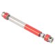 thumbnail image 5 of Eje de transmisión central de coche RC, eje de transmisión central de aluminio y acero de alta resistencia de 65 a 78mm para Axial SCX24 1/24, rojo, 5 of 10
