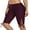 Red, variant on Alove Women's High Waisted Drawstring Swim Long BoardShorts Stretch Solid Knee Length Surfing Swim Pants