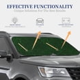 thumbnail image 4 of Saiise Emerald Green Sparkling for Foldable Car Sun Shades (2-Pack) Offer Sun Protection with an Easy-fold Design for Convenient Windshield Shading-Large, 4 of 6