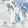 thumbnail image 4 of Cotton Towel Two Piece Set,16"×28"Rectangular Towel Printed on One Side,Wide Range of Applications，Good Water Absorption.Blue Rose, 4 of 6