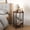 Rustic Brown-11.2", variant on Skandiquip 17.7 Inch Diameter Round 2-Tier Accent Side Table Industrial End Table with Storage Shelf Wooden Top for Living Room Bedroom, Walnut