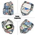 thumbnail image 5 of FORMRS Mini Backpack Purse for Women Quilted Travel Daypack Casual Shoulder Bag, Black Cats and Hearts, 5 of 7