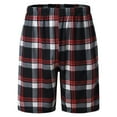 thumbnail image 4 of Pxiakgy women's sleepwear Mens Fashion Casual Plaid Printed Elastic Waist Shorts Home Pants Pajamas Red + XXL, 4 of 8
