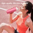thumbnail image 4 of 600mL Collapsible Water Bottle Foldable Water Bottle Lightweight Reusable BPA Free Silicone Leak Proof Water Bottle for Hiking Travel Outdoor Sports Running, 4 of 8