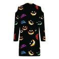 thumbnail image 5 of WXLWZYWL Ladies Evening Dresses Casual Halloween Printed Dress Long Sleeve Strapless Dress Fashion Round Neck Suspender Off Shoulder Dress, 5 of 5