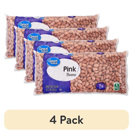 (4 pack) Great Value Pink Beans, 1 lb