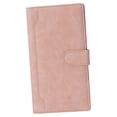 thumbnail image 1 of Cartera de cuero Sonducket para recibos pasaporte soporte de almacenamiento monedero portátil Unisex organizador de monedas accesorios de Carteras Rosado, 1 of 6