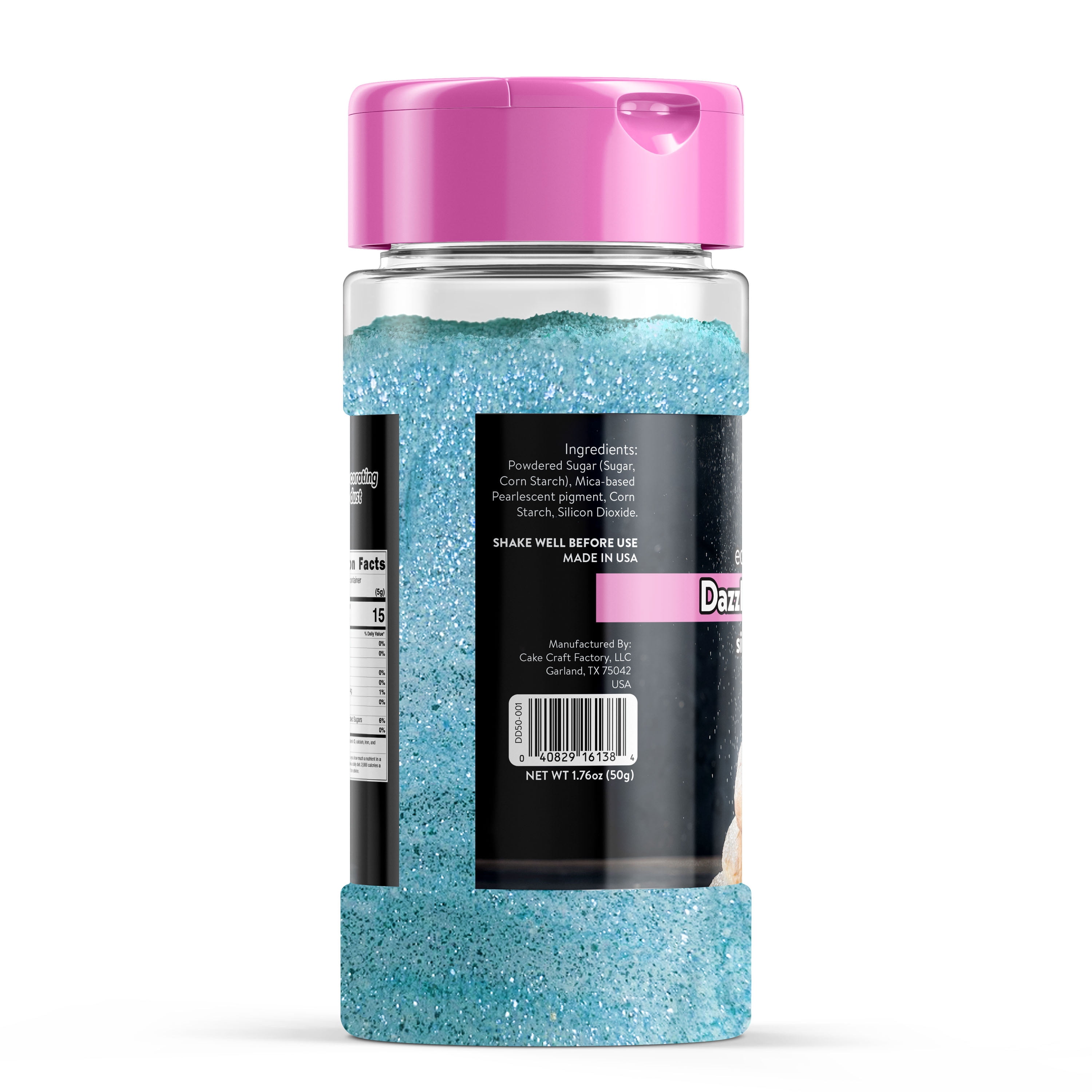 Cake Craft Blue Dazzle Dust, Cake Decoration, 1.76 oz. Jar