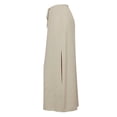 thumbnail image 4 of Skirts for Women Midi Length Ladies Fashion Women Solid Color Elastic Waist Drawstring Ladies Long Skirts Khaki M, 4 of 5