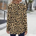 thumbnail image 4 of YueHuiYing Length Sleeve Womens Tops Round Neck Casual Tunic Tops Basic Blouses Pleated Shirts, 4 of 7
