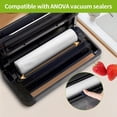 thumbnail image 2 of 3 Rolls Vacuum Sealer Bags Compatible with Anova & Foodsaver Vacuum Sealer, Commercial Grade Vacuum Sealer Bags (11 in x 16.4 ft) BPA Free Food Vac Bags for Food Storage, Sous Vide, 2 of 4