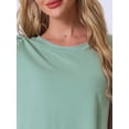 thumbnail image 4 of DARING DIVA Women's Soft Short Sleeve Shirt Long Pant Pajamas Sets M Green, 4 of 6