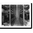 thumbnail image 2 of Historic Framed Print, [The curing room in the dairy house, Kern Island Dairy, Kern County, Calif., showing the shelving and manner of storing the cheese], 17-7/8" x 21-7/8", 2 of 9