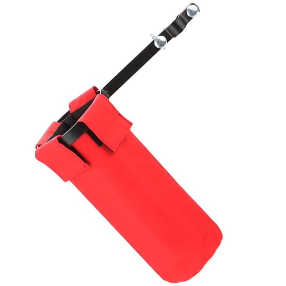 LEORX Professional Red Drumstick Carry Bag Hanging Organizer for Drum Set and Mallets Storage