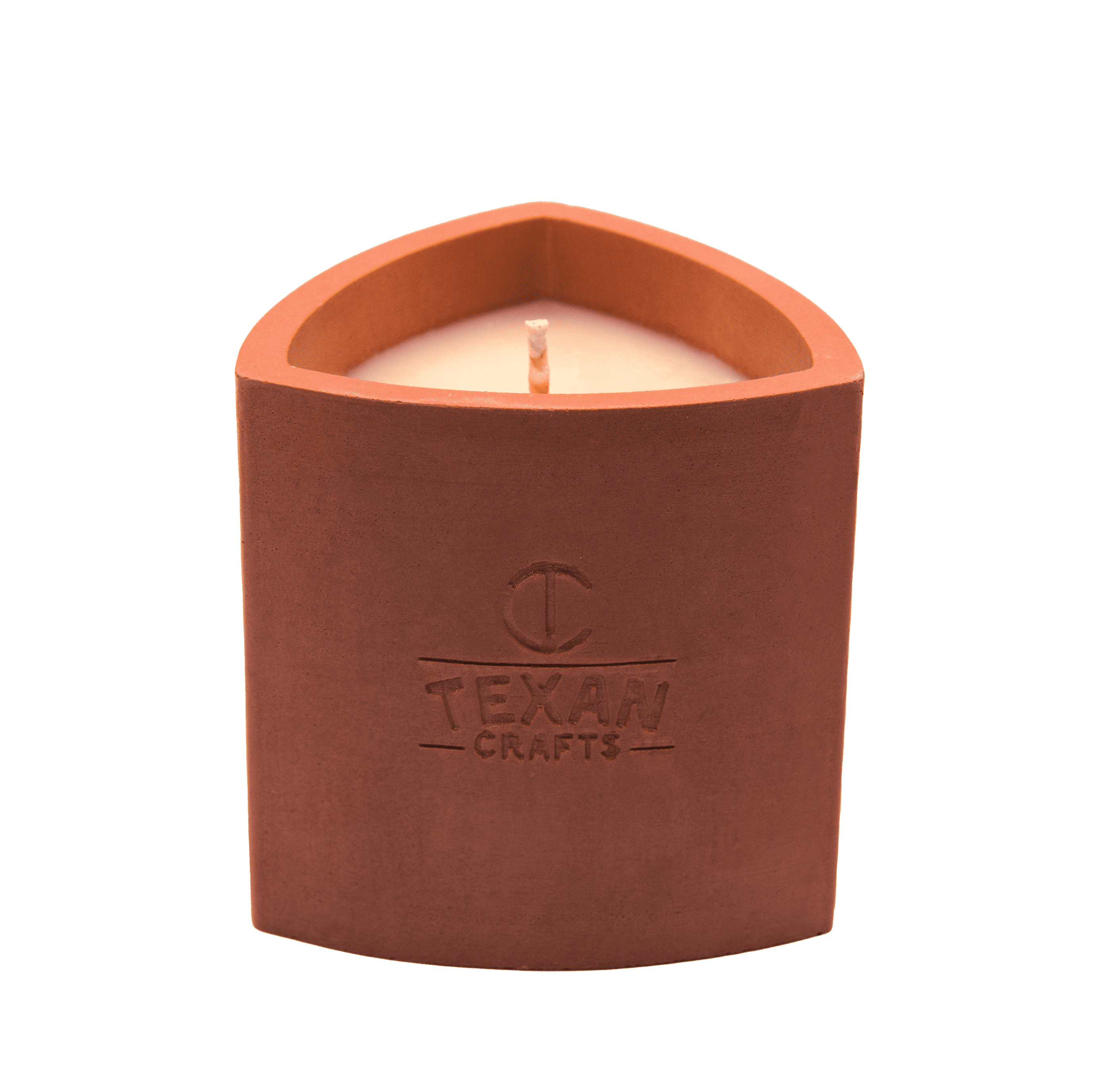 Texan Crafts Cinnamon Vanilla Container Candle, Mica Collection, 100% Natural Soy Wax, Hand Crafted, Decorative Jar
