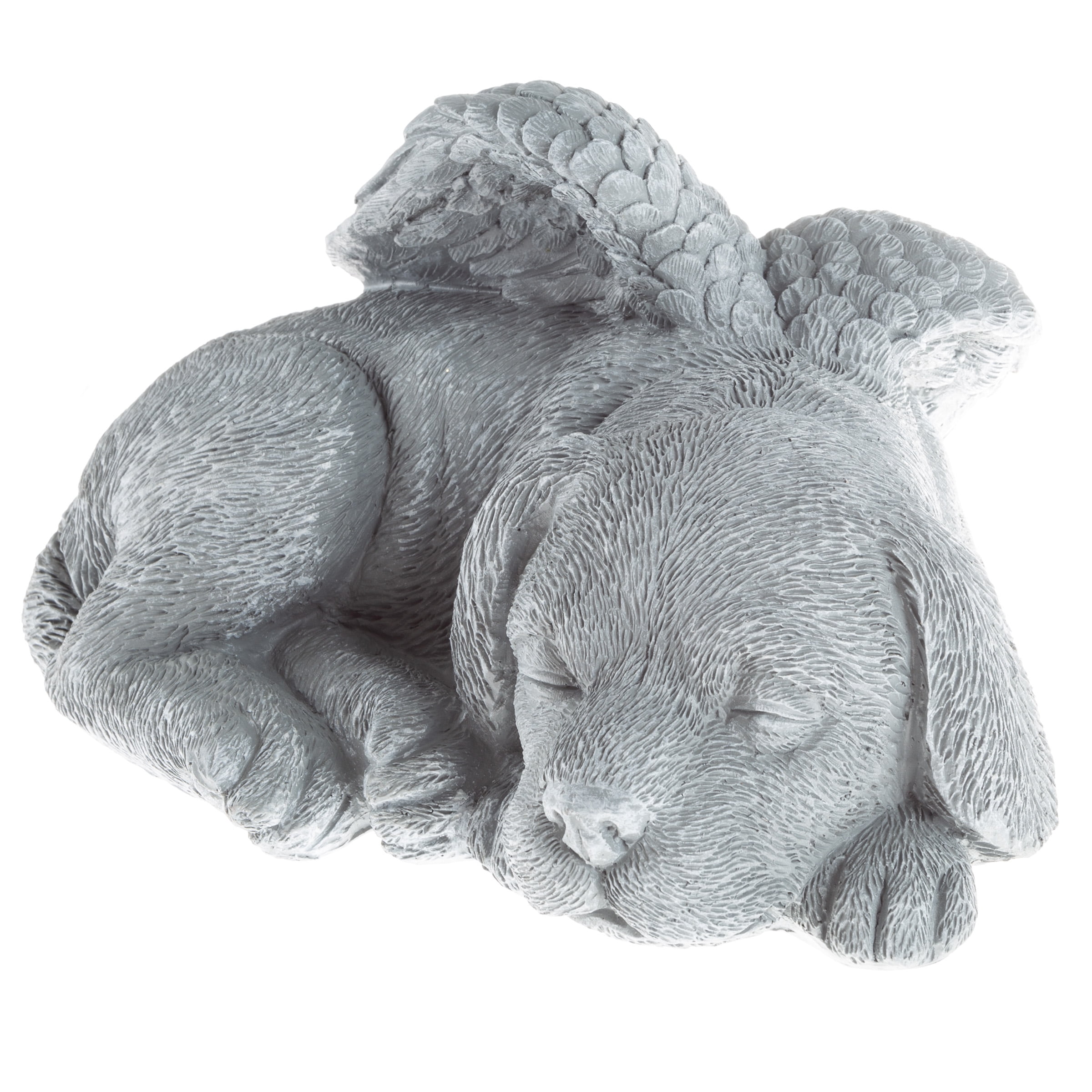 Pure Garden Dog Memorial Stone - Sleeping Angel Puppy Keepsake Sculpture