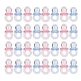 thumbnail image 1 of Chupete Acrílico, Colorido y de, Favorito de los Niños, 100 piezas para decora decora de fiesta de cumpeadas, Juguete de bautismo de bebé, rosa y azul, 1 of 7