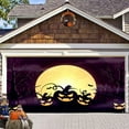 thumbnail image 4 of Theme Fabric Logo Poster Banner Background Hanging Pumpkin Bat Moon Used For Background Party Decoration1 Flags on, 4 of 5