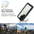 thumbnail image 3 of Casetego For Galaxy S25 Ultra Waterproof Case,IP68 Waterproof 14FT Underwater Dustproof Shockproof Rugged with Built-in Screen Protector Full Protect Phone Cover with Lanyard,Black, 3 of 7