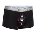 thumbnail image 1 of Calzoncillos bóxer con estampado de oso divertido para hombre, ropa interior, calzoncillos con bolsa abultada, pantalones cortos M - Negro Yuyangstore Ropa interior de algodón de los hombres, 1 of 8