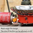 thumbnail image 4 of Folding mini stove, mini gas camping stove, portable folding gas camping stove, mini camping stove, 2800W, 468G, windproof, outdoor, stainless steel, 4 of 5