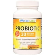 Probiotic 30 Billion Good Bacteria (8 Lactobacillus Strains and 2 Bifidobacterium Strains) - 120 Capsules