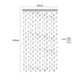 thumbnail image 2 of Cortinas con flecos de papel de aluminio de copo de nieve, flecos metálicos brillantes para decoración de fiesta de cumpleaños de niña, 2 uds., 2 of 5