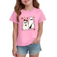 thumbnail image 7 of 13-14 Years Girl Halloween Printed Short Sleeved Top Girl Halloween Shirt Bow/Pumpkin T-Shirt Top, 7 of 7