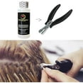 thumbnail image 3 of Colle à Kératine Fusion Pré-Liée Démaquillant Super Act et Pince I Tip pour Extensions de Cheveux à la Kératine Briseurs de Micro Anneaux Perles Ensemble de Pinces, 3 of 5