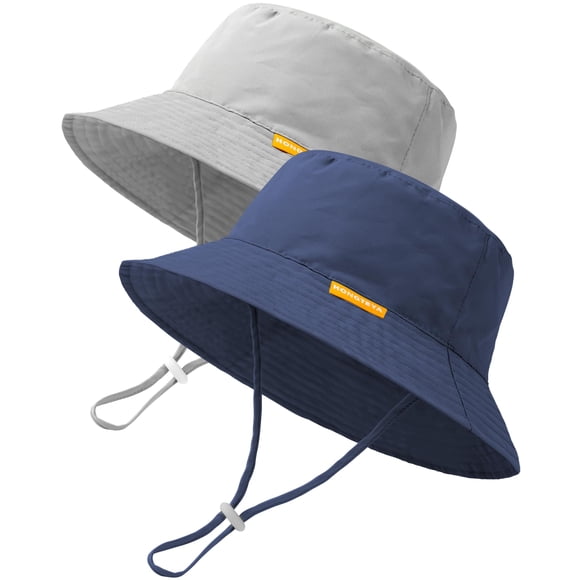 Gorro de pescador HAT HONGTEYA para bebé, paquete de 2 unidades, UPF 50+, ajustable