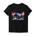 thumbnail image 4 of SOOMLON Plus Size Independence Day Womens Shirts Casual Wine Glass Fourth of July Shirts Crew Neck Red White and Blue Tops Short Sleeve Fitted T-Shirt Novelty Tee Blouse Apparel, 4 of 4