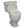 HealthSmart Raised Toilet Seat Riser for Elderly, Portable Elevated