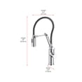 thumbnail image 2 of Elegant Kitchen & Bath FAK-304PCH Leonardo Single Handle Pull Down Sprayer Kitchen Faucet, Chrome, 2 of 6