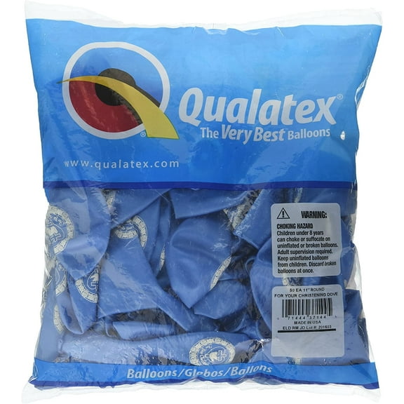 Qualatex Latex Balloons, 11", Pearl Azure