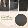 thumbnail image 6 of 55'' Round Oversized Chaise Lounge Indoor Chair, No Assembly Corduroy Compressed Circle Sofa Bed,Comfy Upholstered Sleeper Couch,Lazy Bean Bag Couch for Living Room, Bedroom,Gray, 6 of 8