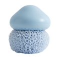 thumbnail image 2 of Kitchen Cleaning Brush Bowl Dish Scrubber Cute Nylon Wire Ball Dining Removable Kitchenware Wash Clean Tools Accessories Blue, 2 of 9